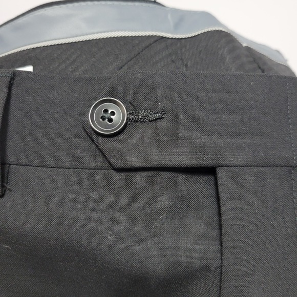 Bar‎ III Men's Dress Pants Trousers Black Wool Blend Size 38 x 32 NEW - Picture 9 of 10